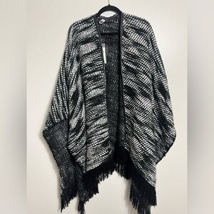 Bcbg Maxazria Cozy Wrap Vegan leather trim